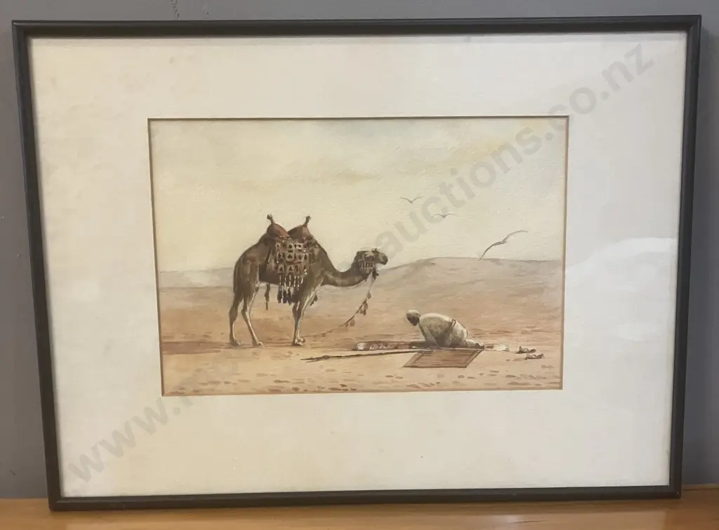 Watercolour 'Desert Serenity' Framed 34 x 46.5cm Image 1++