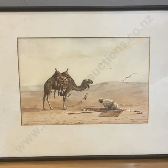 Watercolour 'Desert Serenity' Framed 34 x 46.5cm