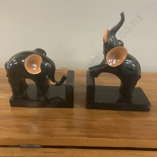 Pair of Mid Century Modern Elephant Bookends