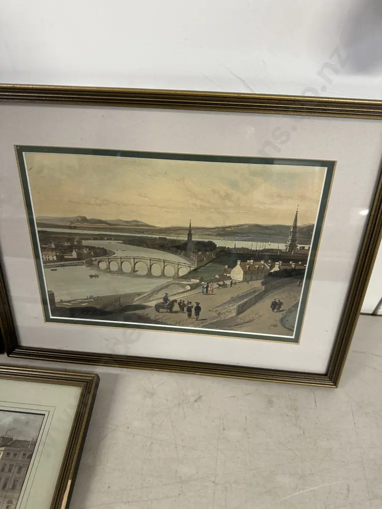Framed Artwork Including View Of Inverness, Voyage Around Great Britian & St Stehens Church In Edinburgh Image 1++