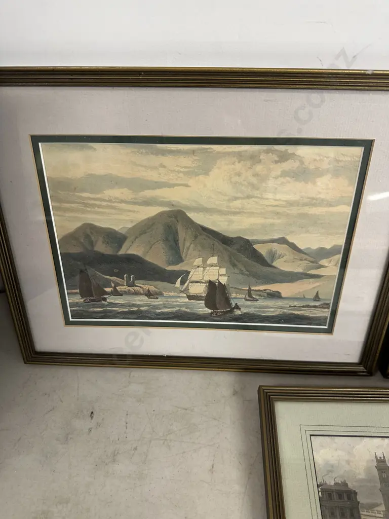 Framed Artwork Including View Of Inverness, Voyage Around Great Britian & St Stehens Church In Edinburgh Image 1++