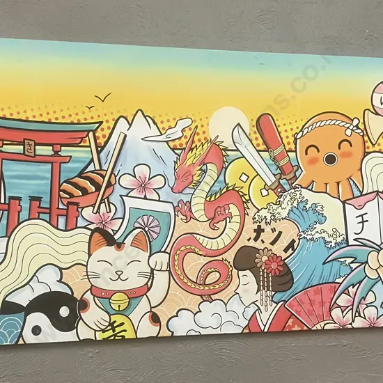 The "Tai Chi Master" Graffiti Art Print by Kfir Tager. 95 x 105cm