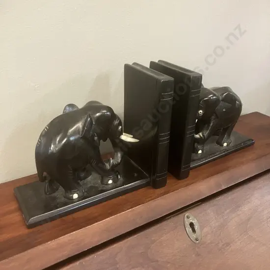 Pair of Elephant Bookends