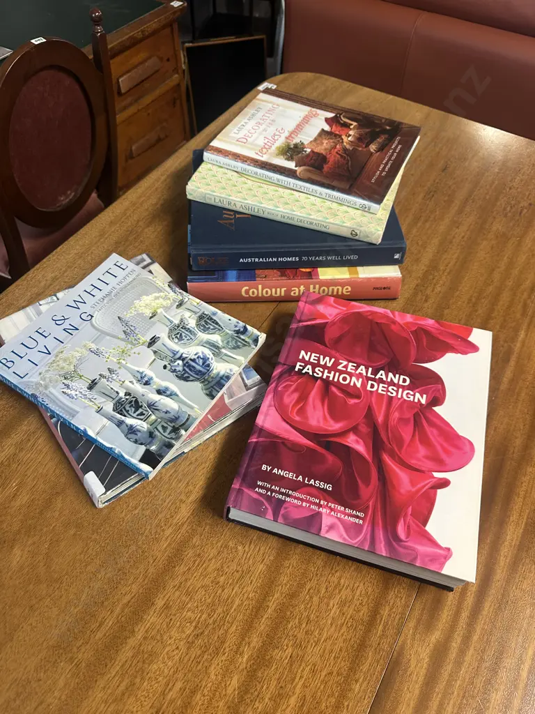 Selection Of Books Including NZ Fashion Design, Laura Ashley Home Decorating Etc Image 1++