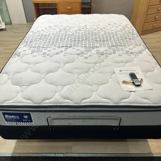 Adjustable Double Bed Sleep Systems NZ AF5 Base With Sleephead Chiropratic  Brighton Beds R Us Mattress