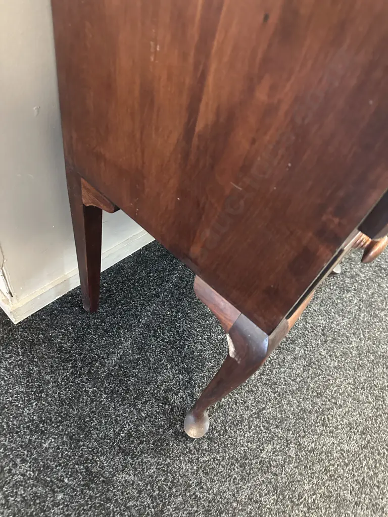 Vintage Writing Bureau Cabriole Legs H105 W69 D41cm. Image 1++