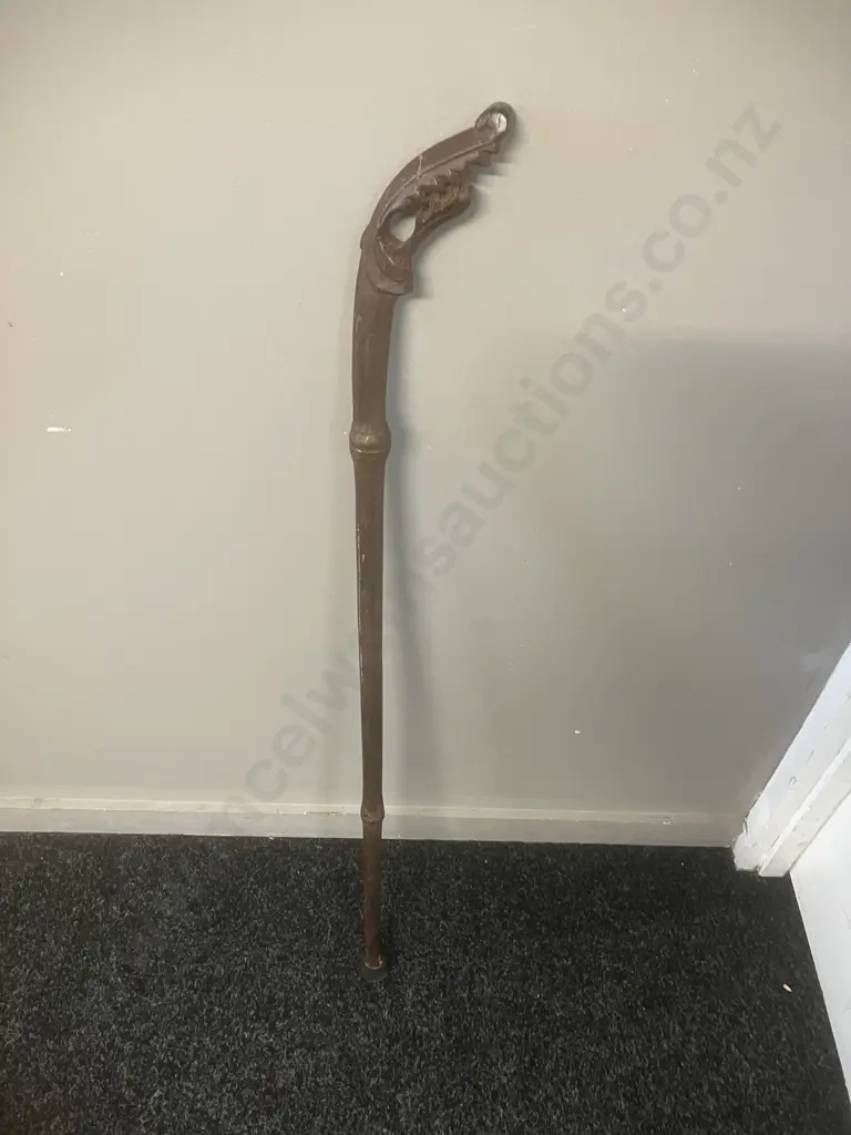 Vintage Wooden Walking Stick. 88cm Image 1++