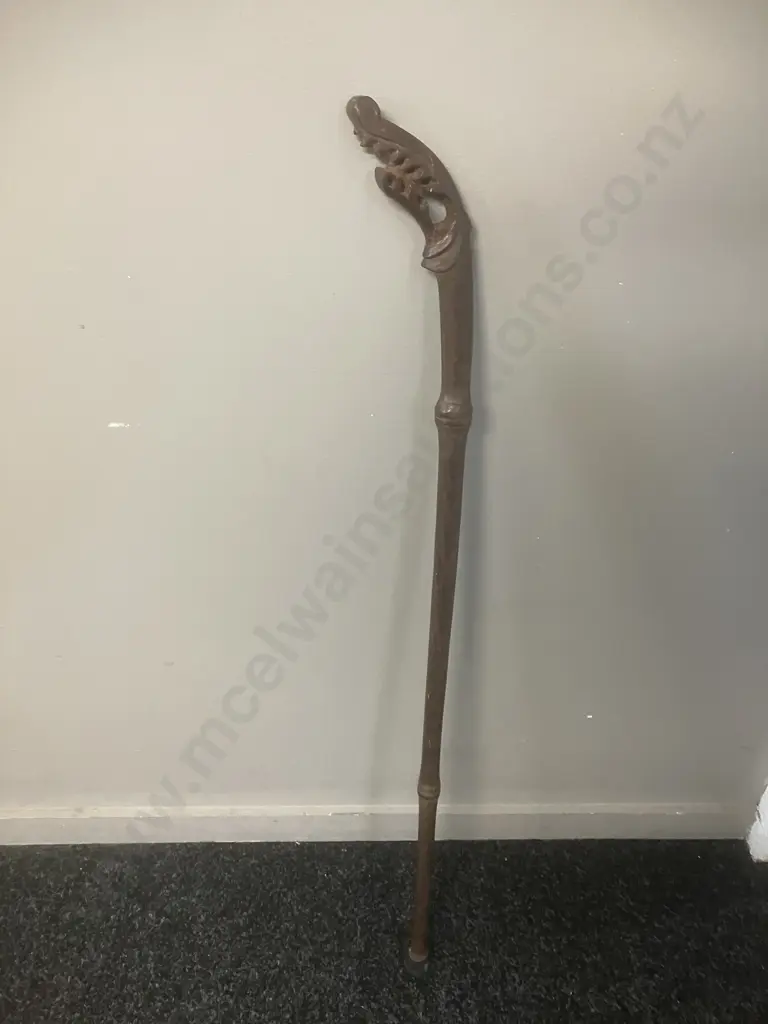 Vintage Wooden Walking Stick. 88cm Image 1++