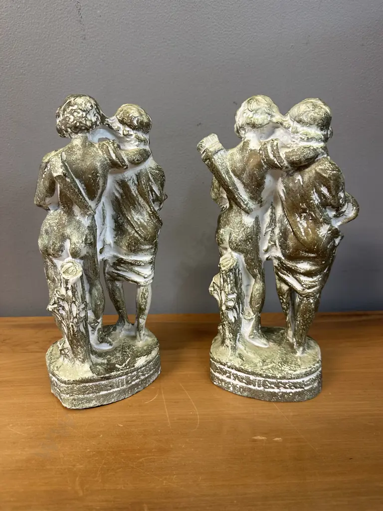 Pair Of Vintage Classical Figurative Ornaments H25cm. Image 1++