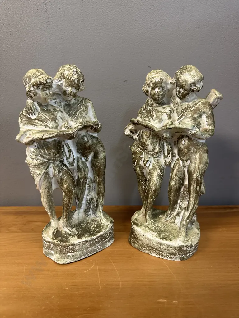 Pair Of Vintage Classical Figurative Ornaments H25cm. Image 1++
