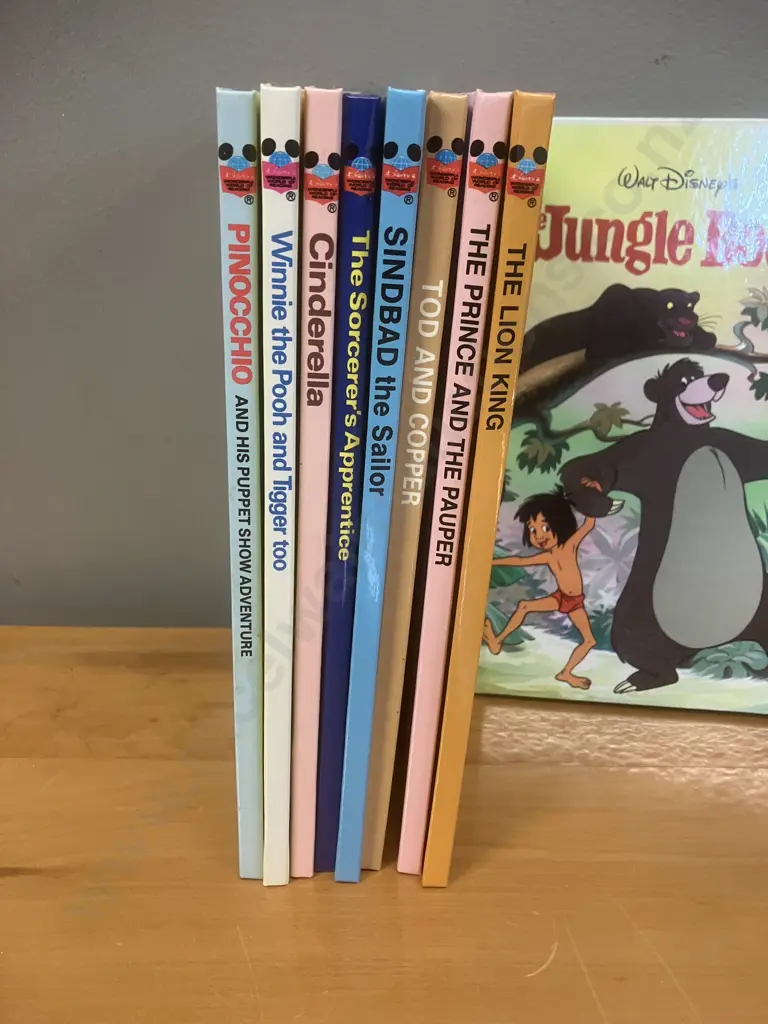12 x Disney's Hard Cover Childrens Books (Some First American Editions) Grolier Image 1++