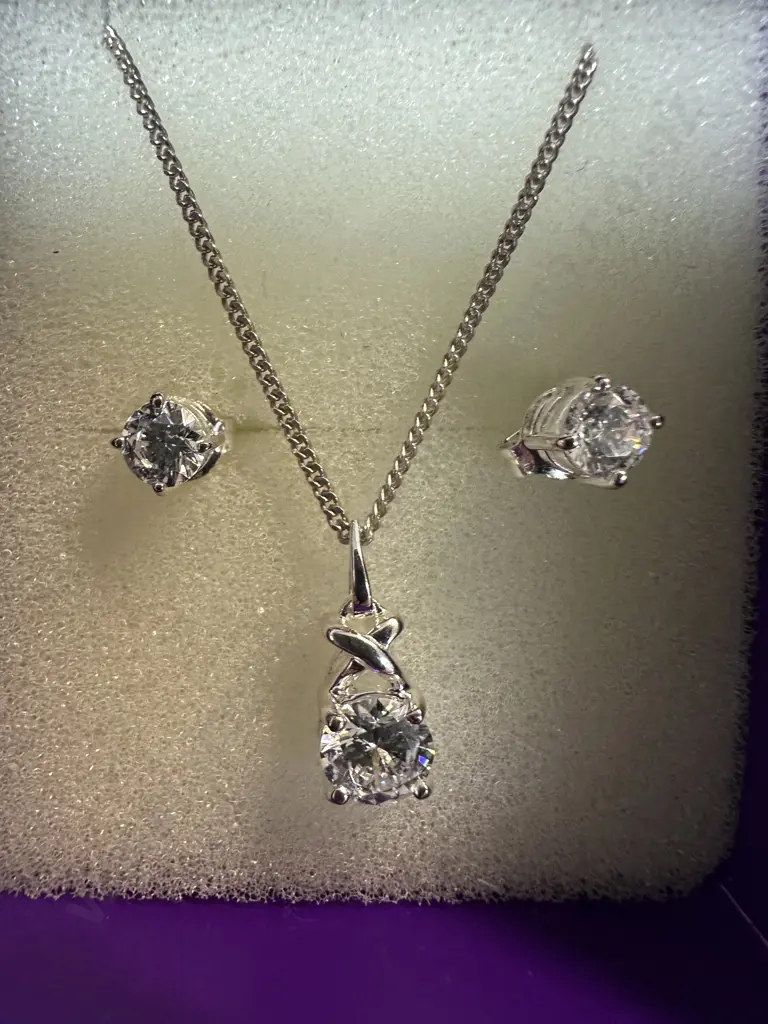 Stamped 925 Necklace Set Image 1++
