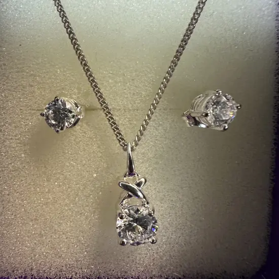 Stamped 925 Necklace Set