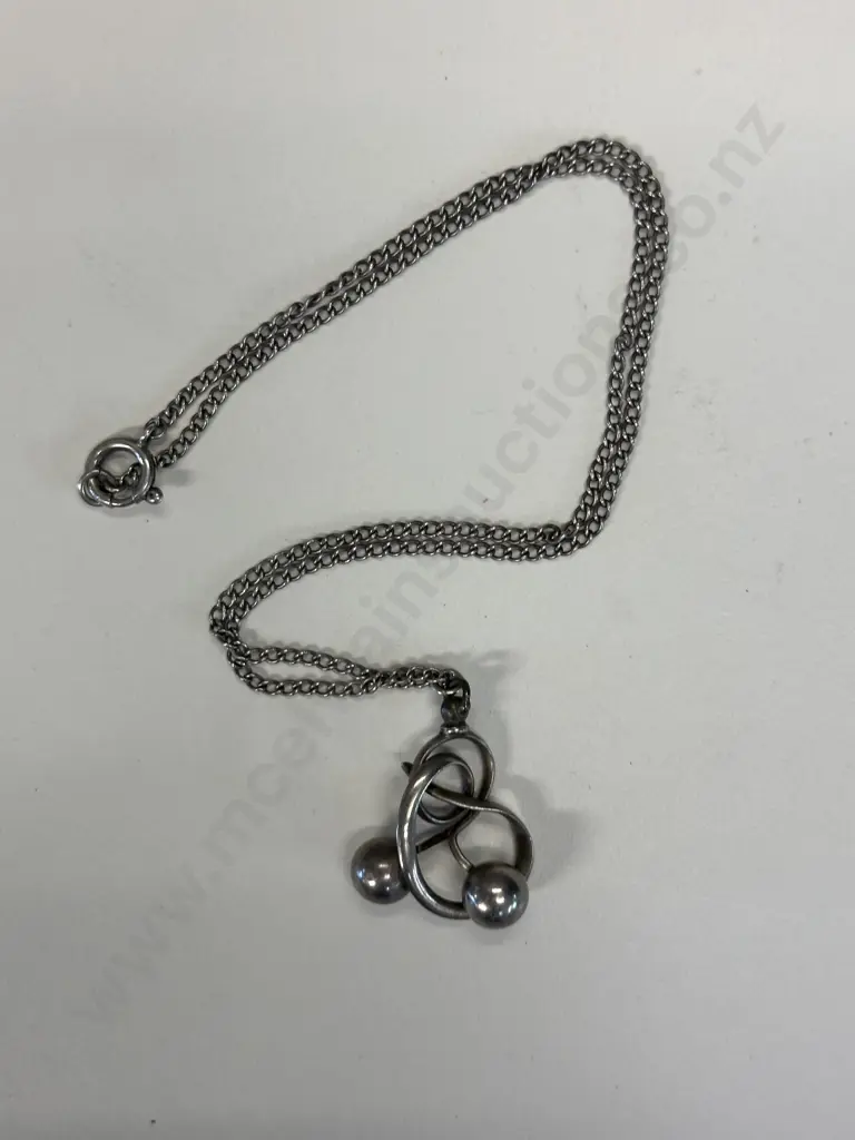 Stamped Vintage Pendant On Necklace Image 1++