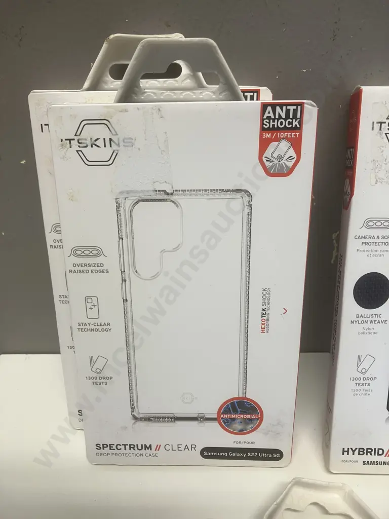 ItSkins Hybrid Ballistic & Spectrum Clear Cases x 4 - Samsung Galaxy S22  Ultra 5G Image 1++