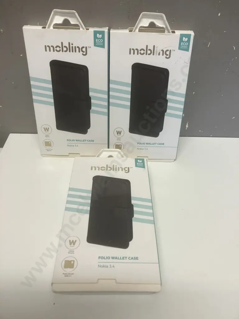 MOBLING Folio Wallet Case x 3 - Nokia 3.4 Image 1++
