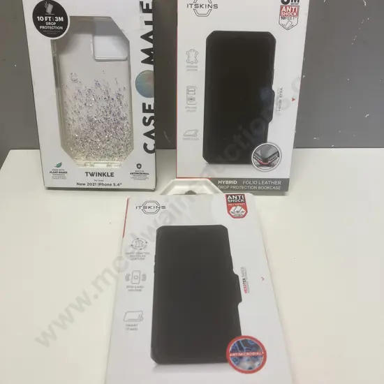 CaseMate Twinkle New 2021 iPhone 5.4" & 2 x ItSkins Hybrid Folio iPhone 12/12 Pro