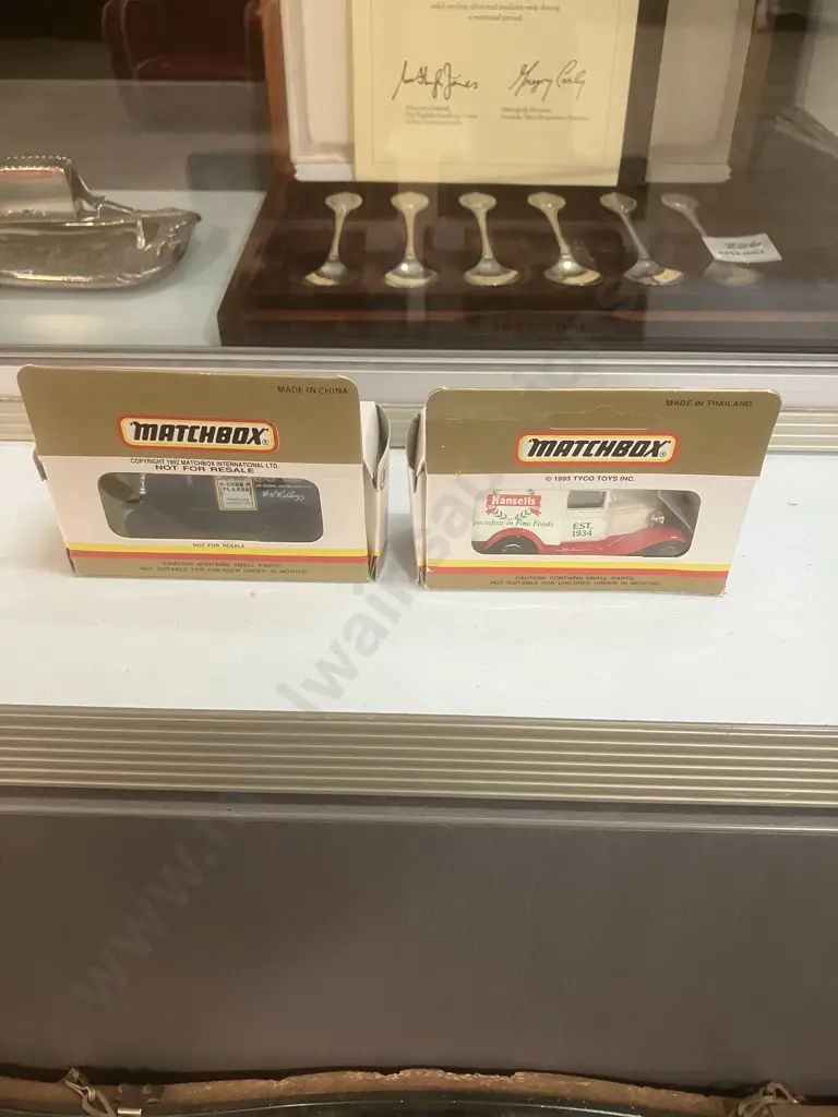 Matchbox Gold Series 'Hansells' Model A Ford & 'Kelloggs' Model T Ford With Original Boxes Image 1++