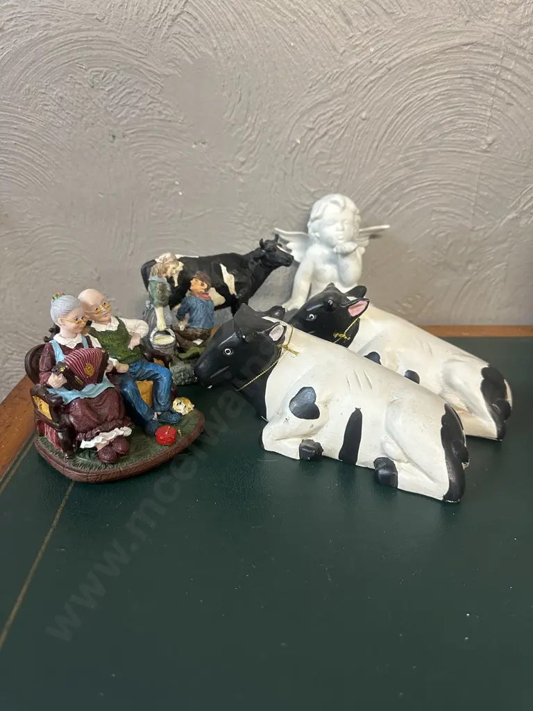 Assorted Animal Figurines Including Angel & Couple Image 1++