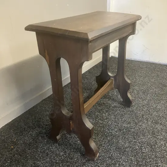 Antique Organ Stool. H58 W59 D28cm