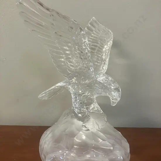 Vintage Cristal D'Arques Lead Crystal Glass Eagle Figurine