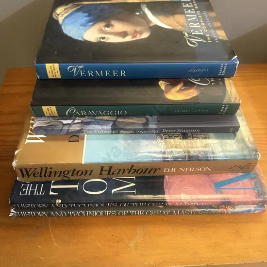 Art Books - Vermeer: The Complete Works 2007, Colin McCahon Titirangi Years, Wellington Harbour A Heritage of Tara Etc