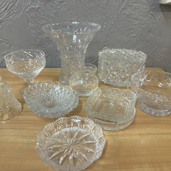Selection Of Crystal Items Including Webb Corbett