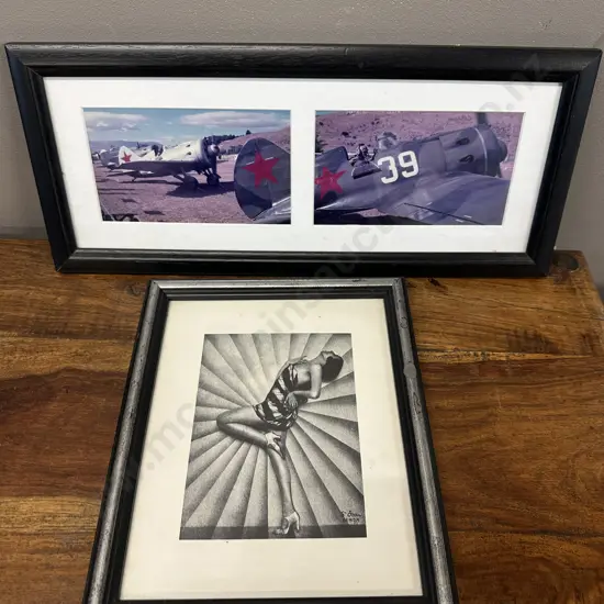 Framed Artwork Soviet Aircraft & Art Deco Print Studio d Ora- Benda