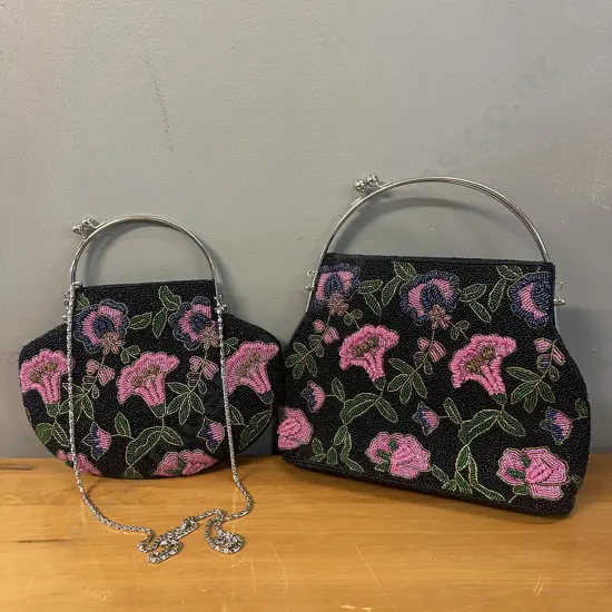 Pair Of Vintage Beaded Bags 
