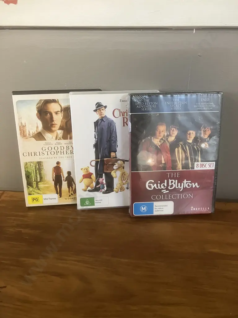 The Enid Blyton Collection - Region 4 DVD 8 Disc Set New/Sealed With Christopher Robin & Goodbye Christopher Robin DVDs Image 1++
