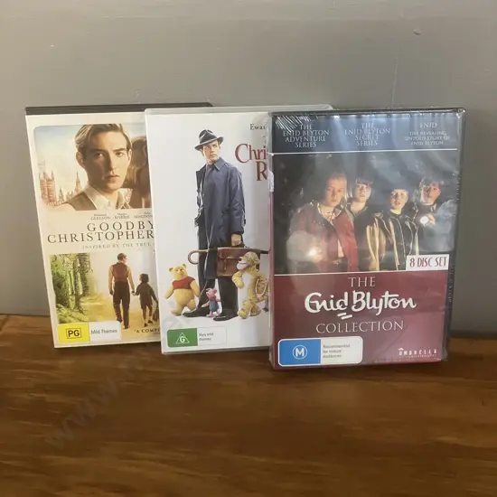 The Enid Blyton Collection - Region 4 DVD 8 Disc Set New/Sealed With Christopher Robin & Goodbye Christopher Robin DVDs