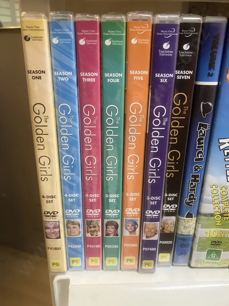 The Golden Girls The Complete Series 1-7 DVD NZ, Ma & Pa Kettle Box Sets, Musicals Etc Image 1++
