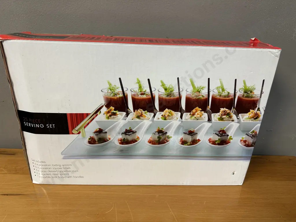 New In Box 25 Piece Serving Set Image 1++