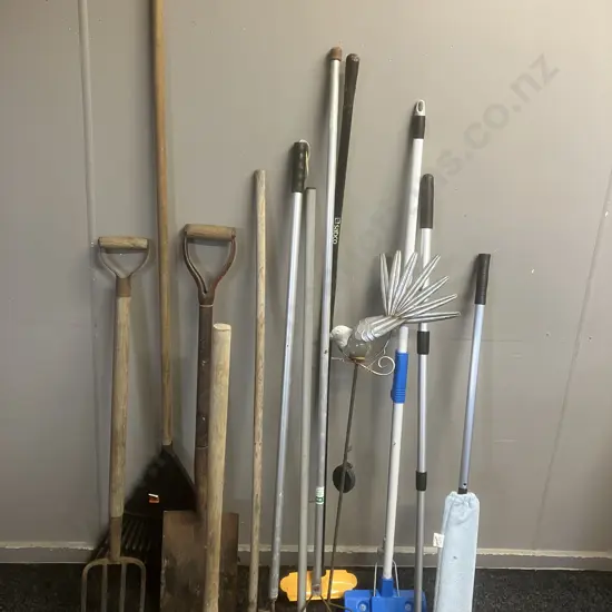 Garden Tools, Broom Etc
