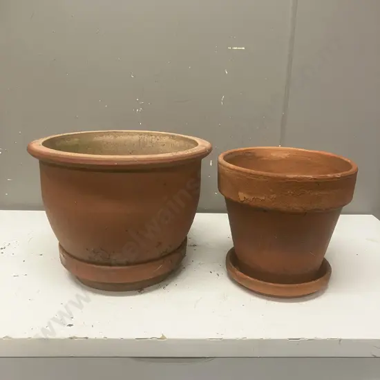 Pair of Terracotta Garden Pots