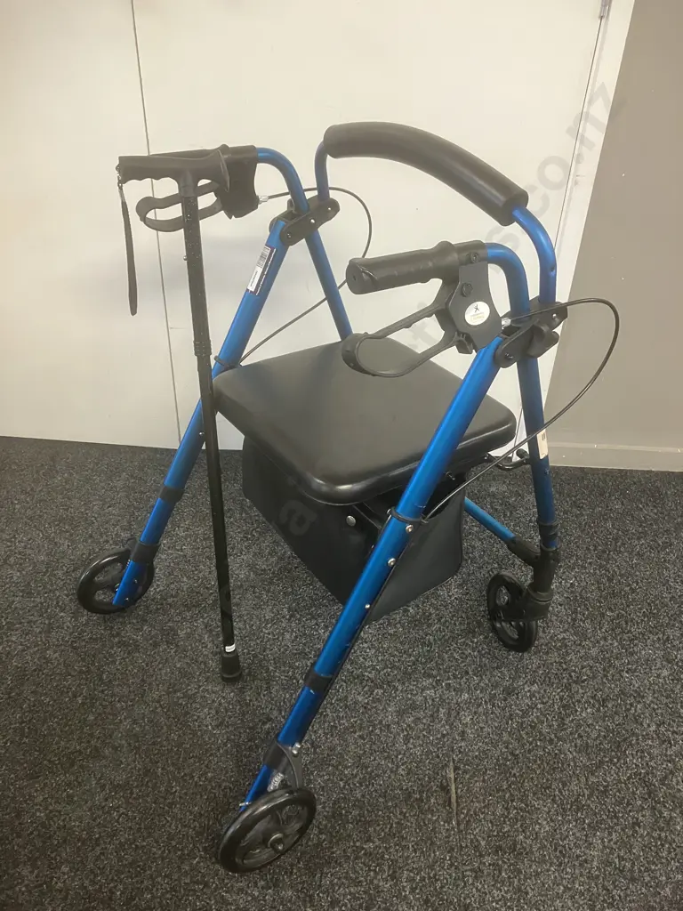 Rollator & Walking Stick Image 1++