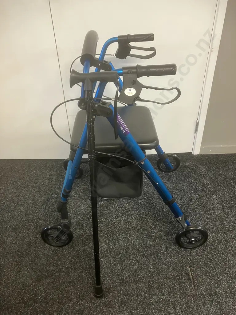 Rollator & Walking Stick Image 1++