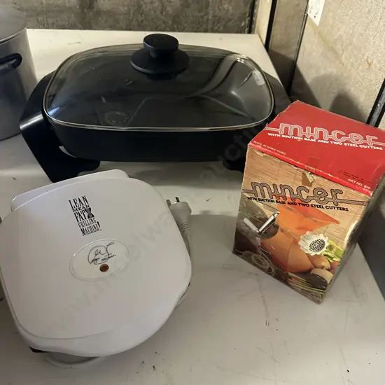 Breville Electric Frypan, GF Grill, Hand Mincer