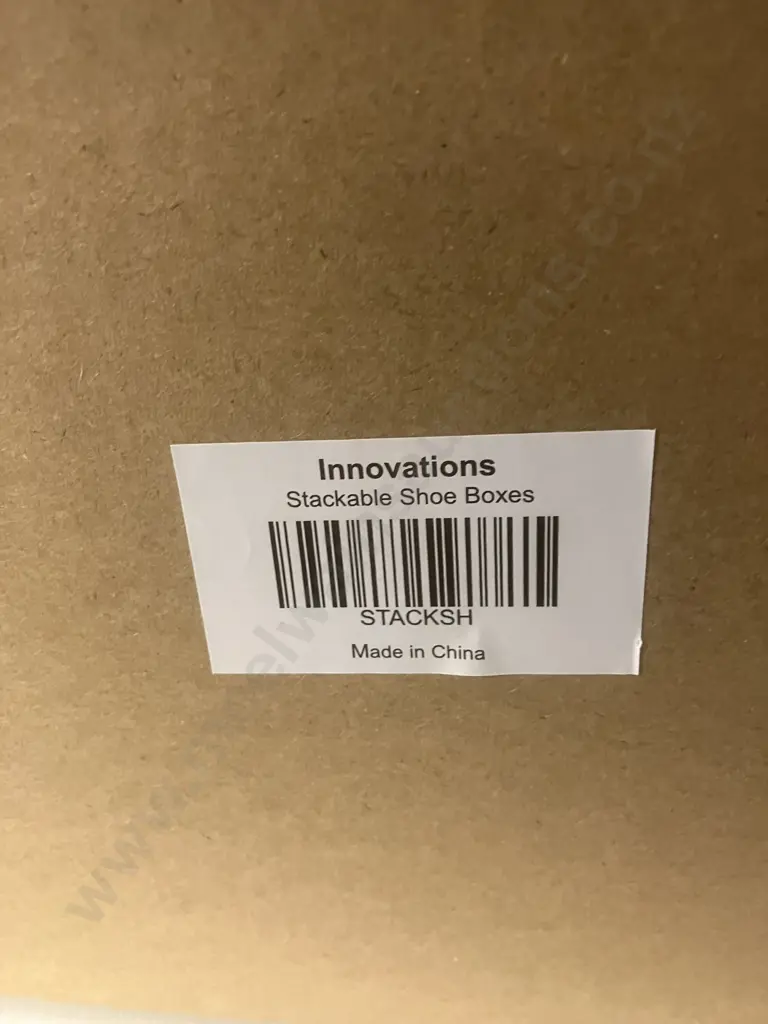 Innovations Stackable Shoe Boxes - 2 x Boxes Flat Packed Image 1++