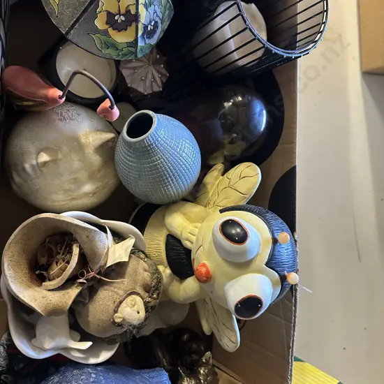 Box Lot Candles, Ornaments Etc