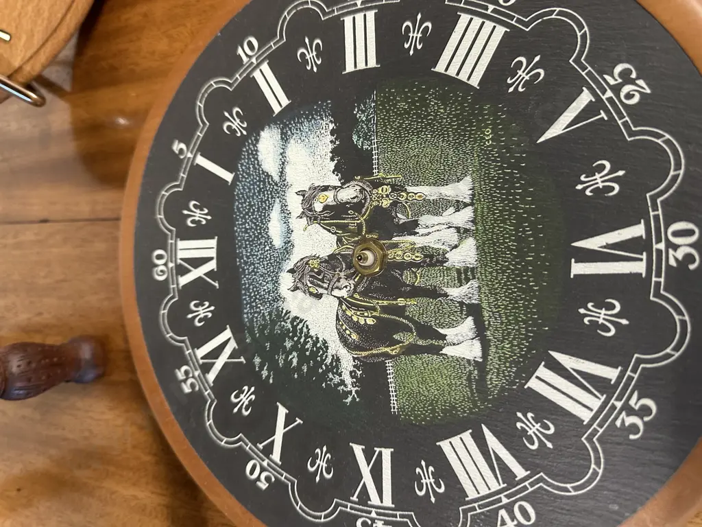 Vintage Wooden Clocks (as found) & Ornate Table Stand Image 1++