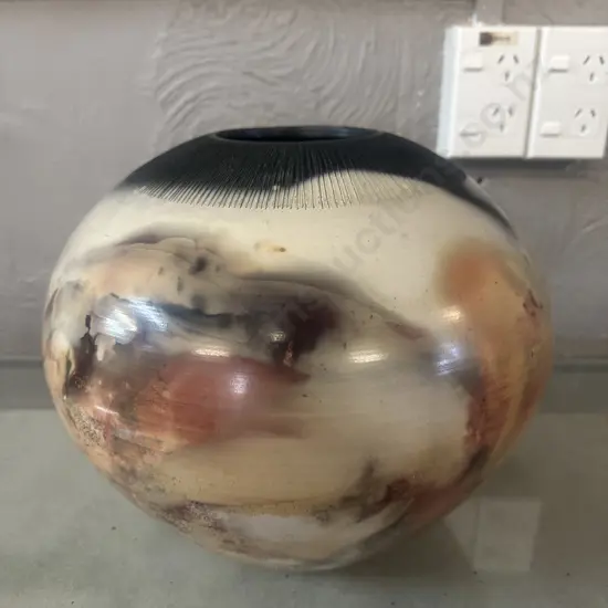 John & Shirley Killick Exclusive Pit Fired Pot. 25 x 32cm