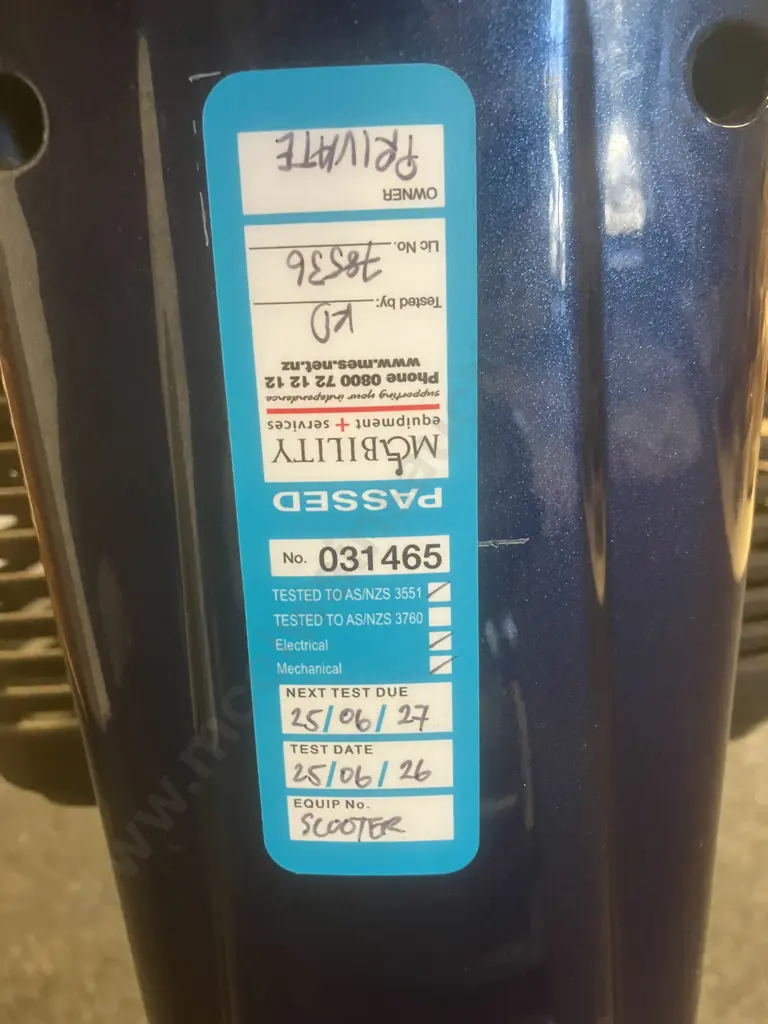 Heartway Mirage Mobility Scooter With Charger & Key (Tested 25/06/26) Image 1++