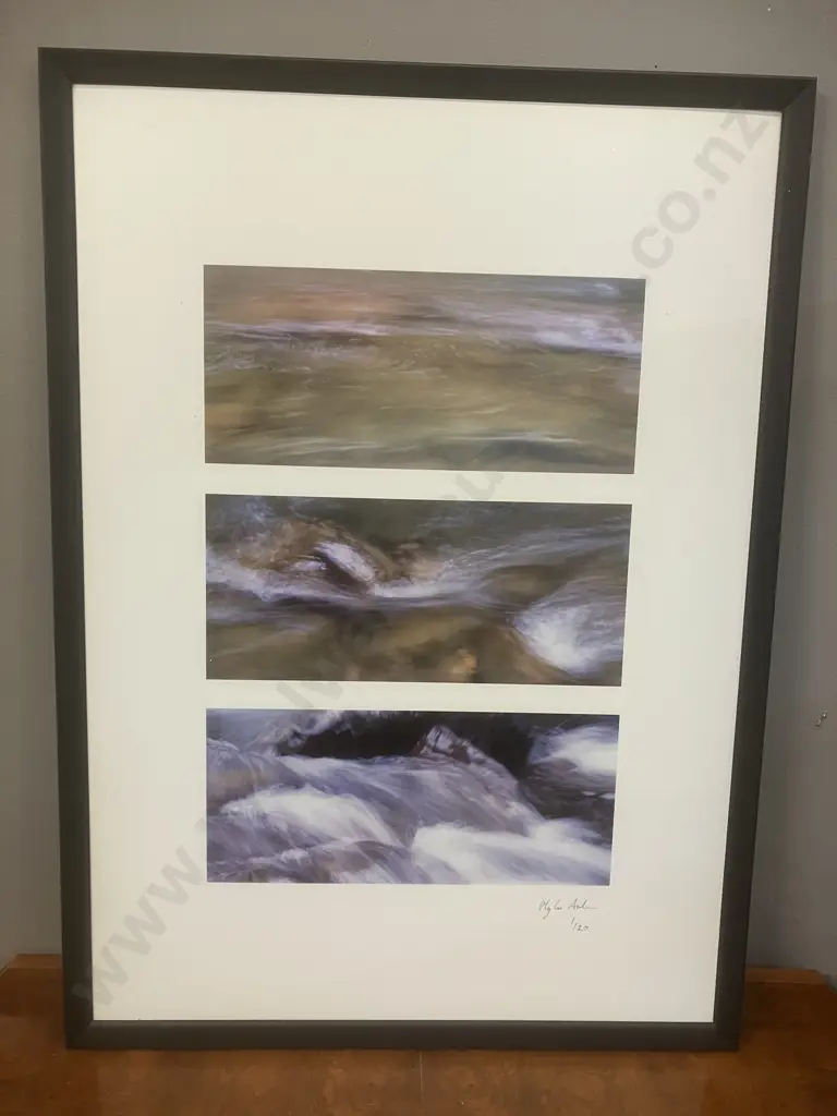 Myles Andrews (Manu Bay?) Triptych Limited Edition Print #1/20, Signed. Myles Andrews Photography. 75 x 54cm Image 1++
