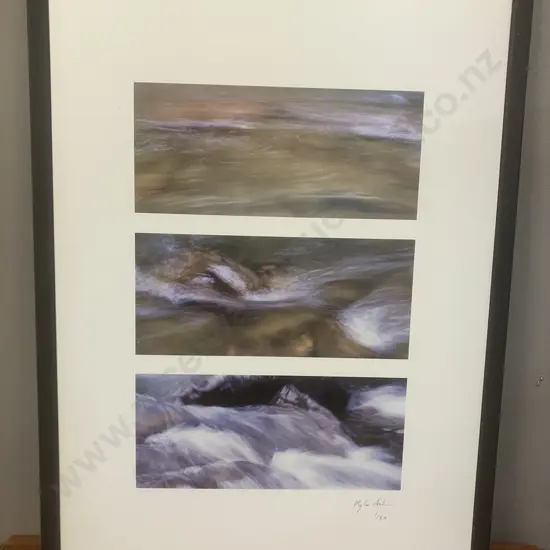 Myles Andrews (Manu Bay?) Triptych Limited Edition Print #1/20, Signed. Myles Andrews Photography. 75 x 54cm