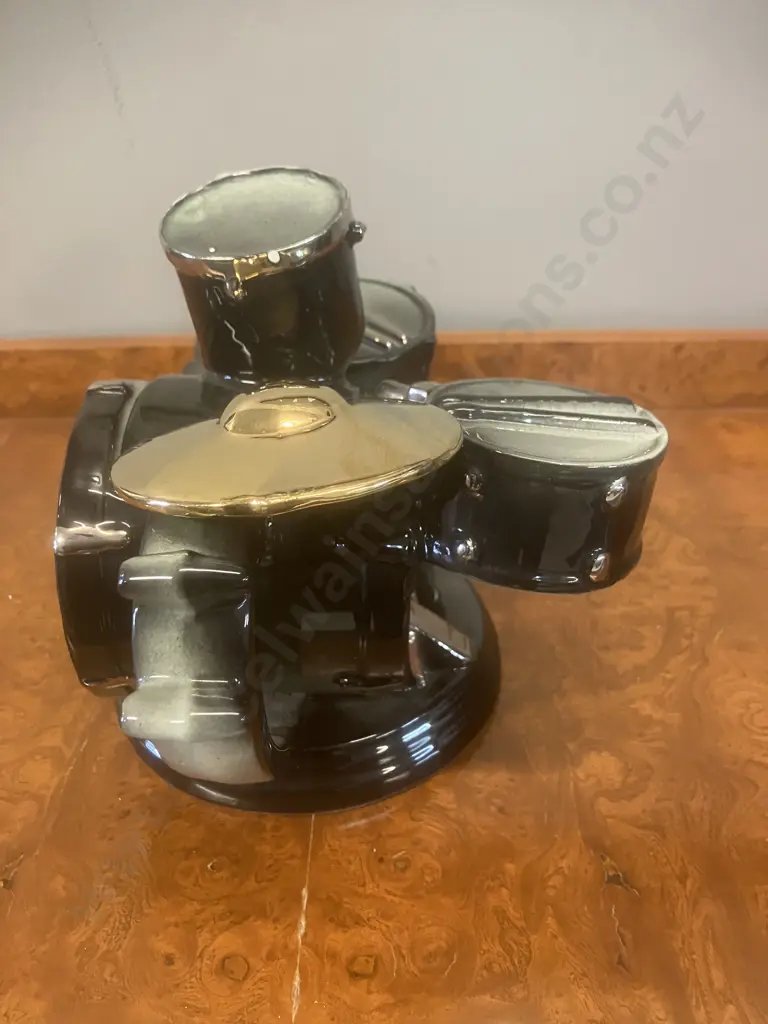 Richard Parrington Drumkit Teapot 'In Time For Tea', 1980s Made In England Image 1++