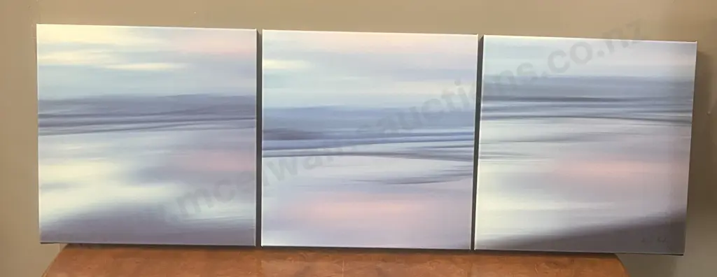 Myles Andrews "Ruakaka Beach" Set of Three, Limited Edition Prints #1/10, Signed. Myles Andrews Photography. 30 x 30cm Image 1++