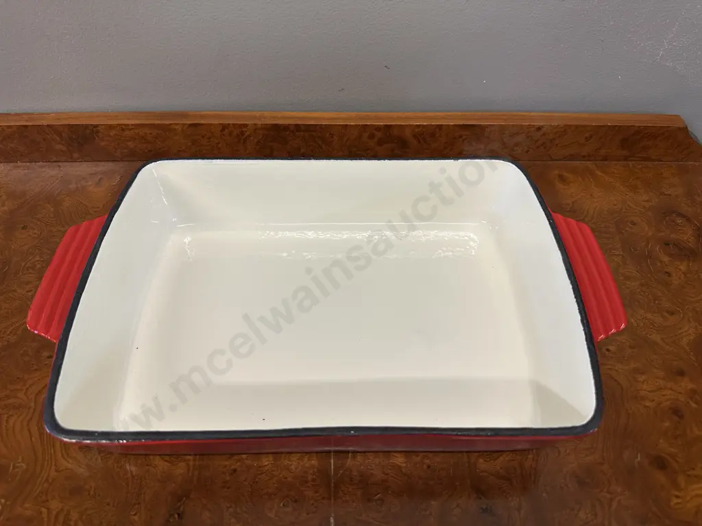 Simon Gault Red Cast Iron Lasagne Pan Image 1++
