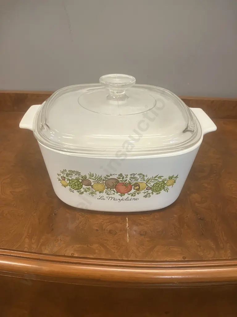 Vintage Corning Ware Spice Of Lice 3 Litre Casserole (A-3-B) With Pyrex Lid Image 1++