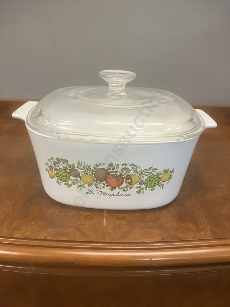 Vintage Corning Ware Spice Of Lice 3 Litre Casserole (A-3-B) With Pyrex Lid Image 1++